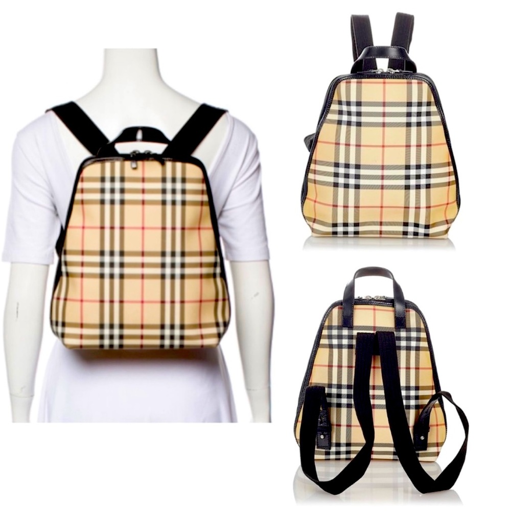 BURBERRY LONDON Nova Check Plaid Backpack MEDIUM SIZE